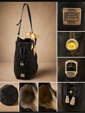 Vintage HCL Leather Bucket Bag